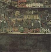 Egon Schiele The Samll city III (mk12) oil painting on canvas